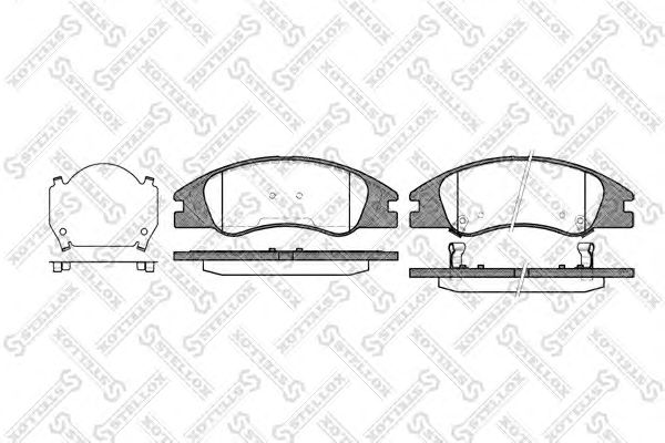 Купить STELLOX 1145002SX 1134 02=FDB4014=223517 SBS !колодки дисковые п.\ Kia Cerato 1.6i 16V/2.0i/CRDi 04>