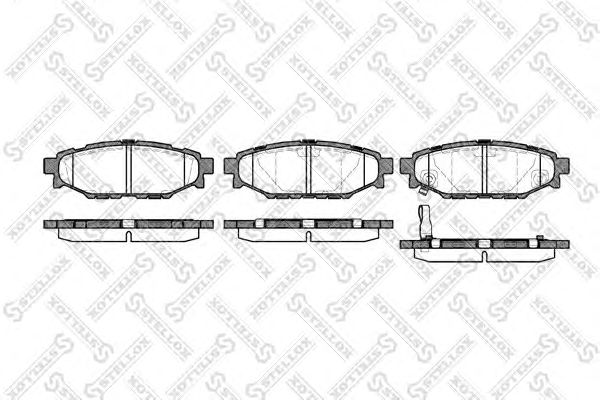 Купить STELLOX 1147001SX 1136 01 !колодки дисковые з.\ Subaru Legacy 2.0i/2.5 03>