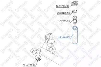 Купить STELLOX 1151041SX пыльник амортизатора заднего!\ Hyundai Getz 02>, KIA Picanto 04>
