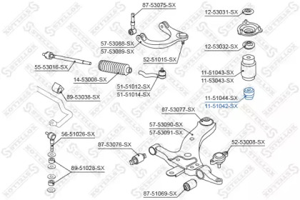 Купить STELLOX 1151042SX отбойник амортизатора заднего!\ Hyundai Getz 02>