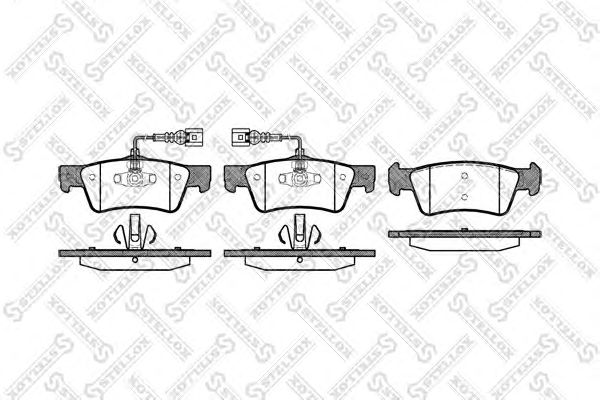 Купить STELLOX 1198002SX 1187 02 !колодки дисковые з.\ VW Touareg 2.5TD/3.2/4.2/5.0, Porsche Cayenne 02>