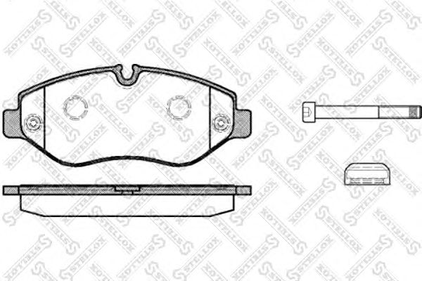 Купить STELLOX 1256000SX колодки дисковые перед. \MB Sprinter 209CDi-324CDi, VW Crafter 30/3 1256000SX