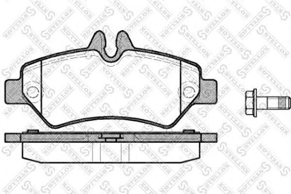 Купить STELLOX 1257000SX колодки дисковые задн. \MB Sprinter 209CDi-324CDi, VW Crafter 30/35 1257000SX