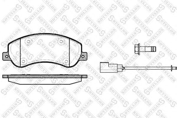 Купить STELLOX 1261002SX Колодки тормозные дисковые™STELLOX 1261002SX
