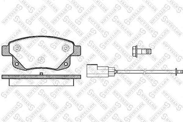 Купить STELLOX 1263002SX колодки дисковые з.\ Ford Transit/Tourneo Connect 2.2TDCi/ 1263002SX