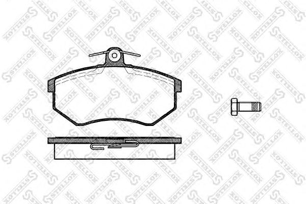 Купить STELLOX 145000SX колодки дисковые передние\Audi 80 1.6-1.9D 86-91, VW Golf II 88-89 145000SX
