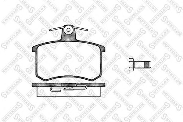 Купить STELLOX 146000SX колодки дисковые з.\ Audi 80/100/A4/A6/A8 00, Fiat C 146000SX