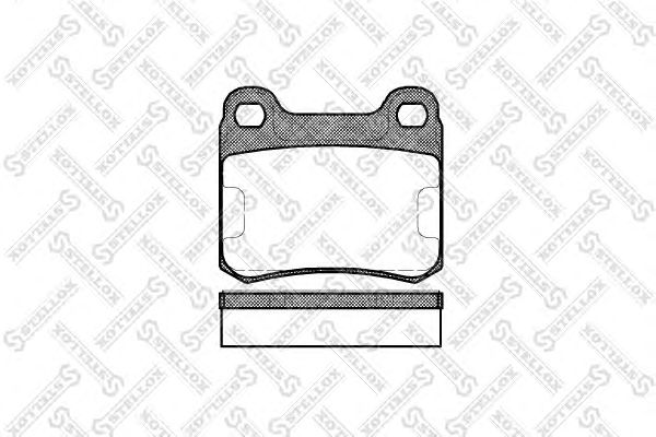 Купить STELLOX 168010SX колодки дисковые з.\ MB W201 2.3/2.5 16V 84-93/W124 2 168010SX