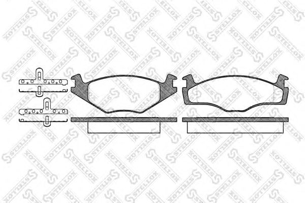 Купить STELLOX 182010SX колодки дисковые передние\ VW Golf 1.4-1.8/1.6-1.9TD 83-95/Passat 82 182010SX