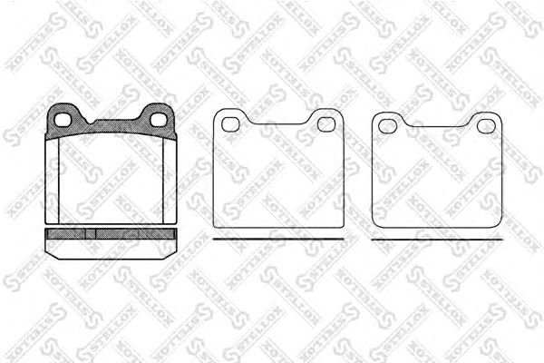 Купить STELLOX 268010SX Колодки тормозные дисковые™STELLOX 268010SX