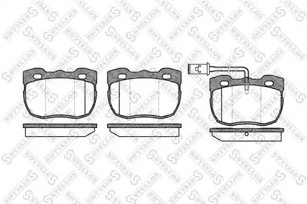 Купить STELLOX 281000BSX колодки дисковые п. с антискрип. пластинами\ BMW E34 1.8-2.5TDs 89- 281000BSX