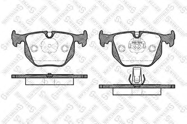 Купить STELLOX 392020BSX колодки дисковые з.\ BMW E38 2.8/4.0/5.0/2.5TDs/3.0D 95-01/E46 M3 3 392020BSX