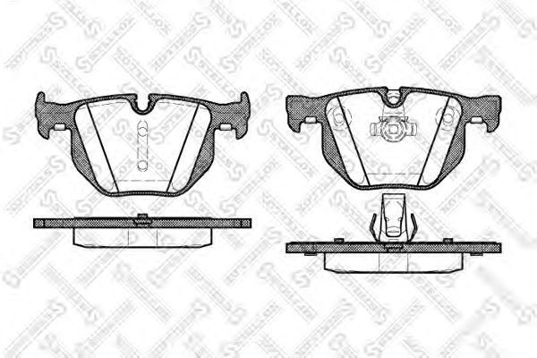 Купить STELLOX 392060SX колодки дисковые з.\ BMW E60 2.0i-4.5i/3.0D 03 392060SX