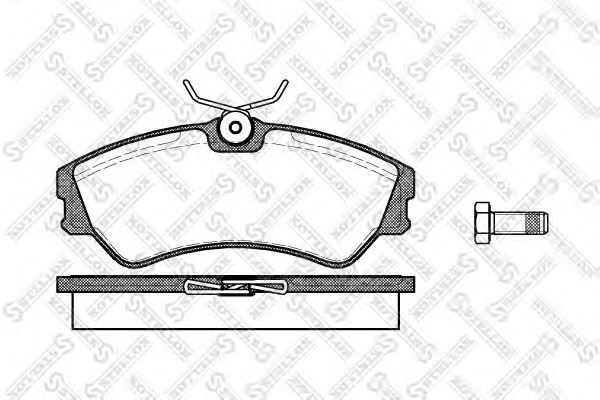 Купить STELLOX 394000SX колодки дисковые п.\ VW T4 1.8-2.5/1.9D/TD 90 394000SX