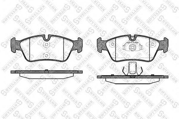 Купить STELLOX 395040BSX Колодки тормозные дисковые™STELLOX 395040BSX