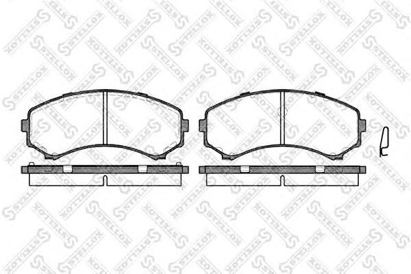 Купить STELLOX 407000SX колодки дисковые п.\ Mazda MPV 2.6/3.0/2.5TD 92-99, Mitsubis 407000SX