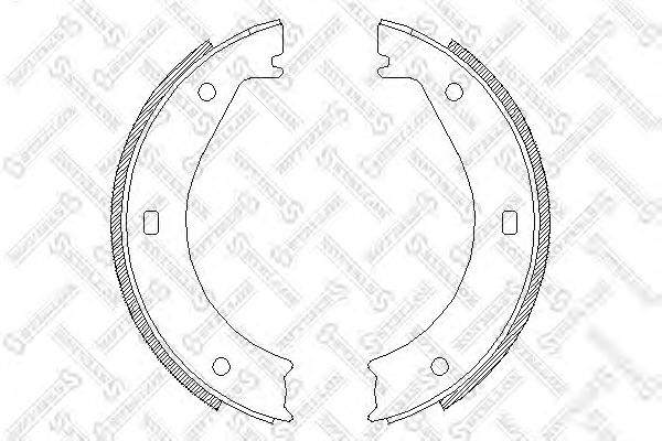 Купить STELLOX 415100SX колодки барабанные ручника\ BMW E28/E 415100SX