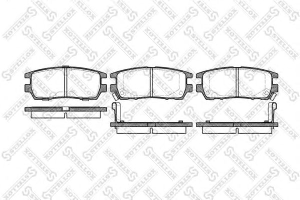 Купить STELLOX 416002BSX колодки дисковые з. с антискр. пл.\ Mitsubishi Pajero 2.4-2.8TD 90- 416002BSX