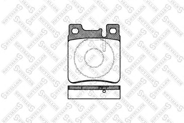 Купить STELLOX 418000BSX Колодки тормозные дисковые™STELLOX 418000BSX