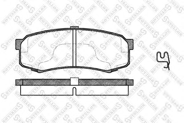 Купить STELLOX 424004BSX Колодки тормозные дисковые™STELLOX 424004BSX