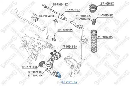 Купить STELLOX 5271011SX шаровая опора нижняя левая и правая 5271011SX