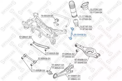 Купить STELLOX 5600408SX тяга стабилизатора заднего лев.+пр. 5600408SX