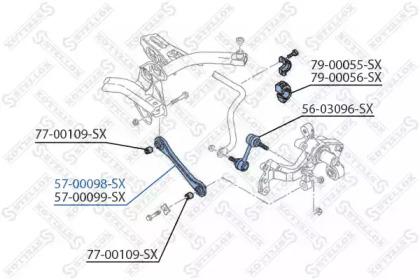 Купить STELLOX 57-00098-SX Рычаг задний нижний левый