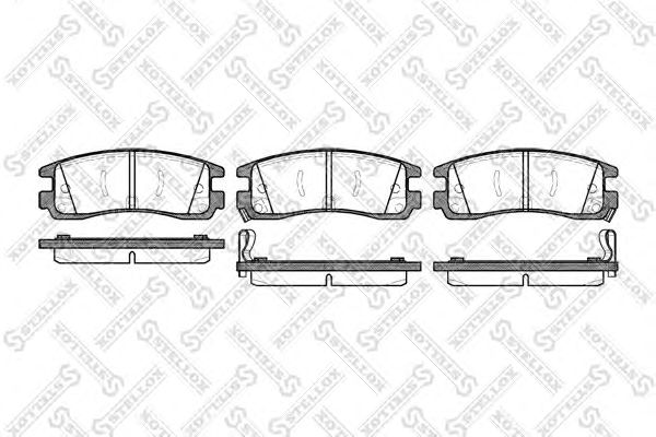 Купить STELLOX 577022BSX колодки дисковые торм. задн. 577022BSX
