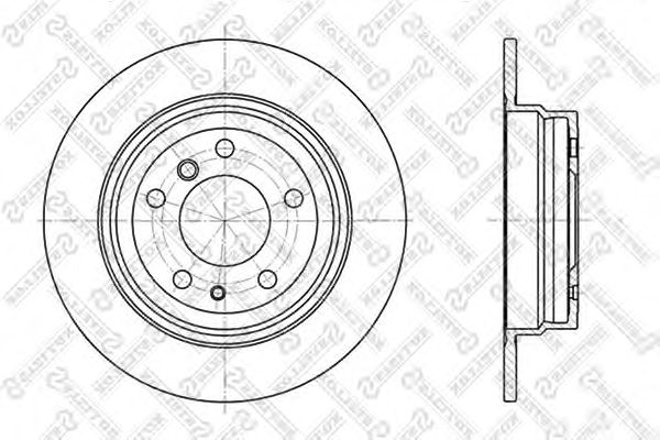Купить STELLOX 60201520SX диск тормозной задний\ BMW E34 2.0-3.5 M20-M30/M43-M60 87 60201520SX