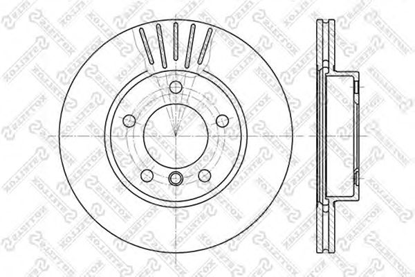 Купить STELLOX 6020-1521V-SX Диск тормозной передн.