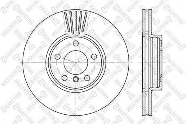 Купить STELLOX 6020-1547V-SX Диск тормозной передний