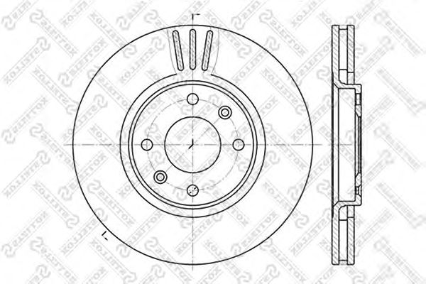 Купить STELLOX 6020-1927V-SX Диск тормозной передний