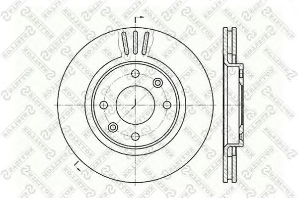 Купить STELLOX 60201929VSX диск тормозной передний\ Citroen C3/Xsara, Peugeot 206 1.1-2.0HDi 60201929VSX