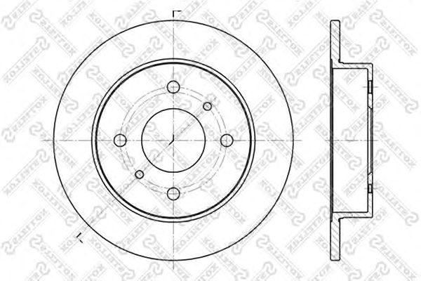 Купить STELLOX 6020-2229-SX Диск тормозной задний