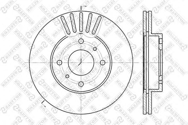 Купить STELLOX 60202231VSX Диск тормозной передний
