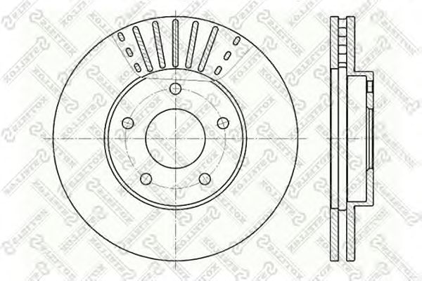 Купить STELLOX 60202256VSX Диск тормозной передний