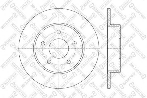Купить STELLOX 6020-2257-SX Диск тормозной задн.