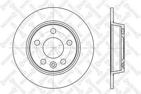 Купить STELLOX 60202546SX диск тормозной задн. 60202546SX