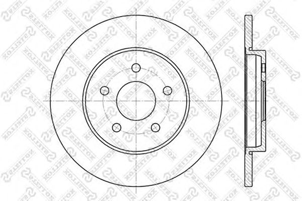 Купить STELLOX 6020-2551-SX Диск тормозной задний