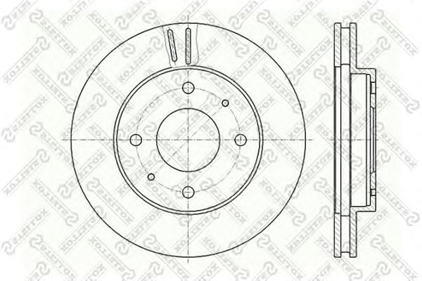 Купить STELLOX 60203010VSX Диск тормозной передний