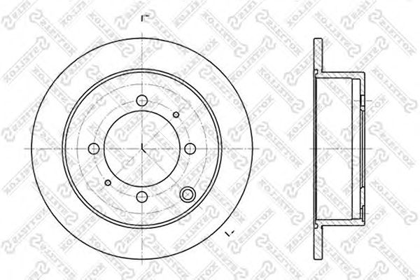Купить STELLOX 6020-3024-SX Диск тормозной задний