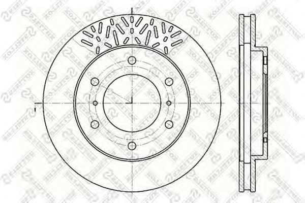 Купить STELLOX 60203033VSX диск тормозной перед. 60203033VSX