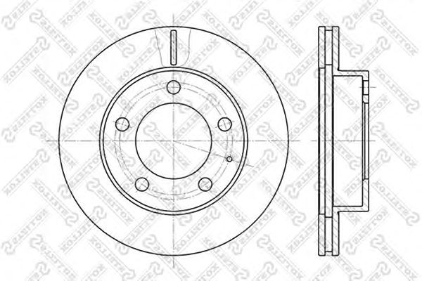 Купить STELLOX 60203227VSX Диск торм. пер. Mazda 626/MX-6/Xedos 6 1 | перед |