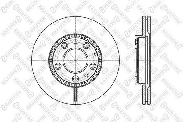 Купить STELLOX 60203241VSX Диск торм. пер. Mazda 323/6/626 1.8/2.0/ | перед |