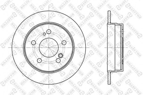 Купить STELLOX 60203307SX диск тормозной задн. 60203307SX