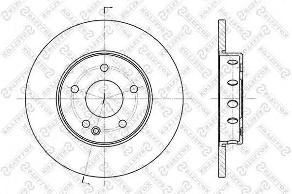 Купить STELLOX 60203316SX Диск тормозной передний