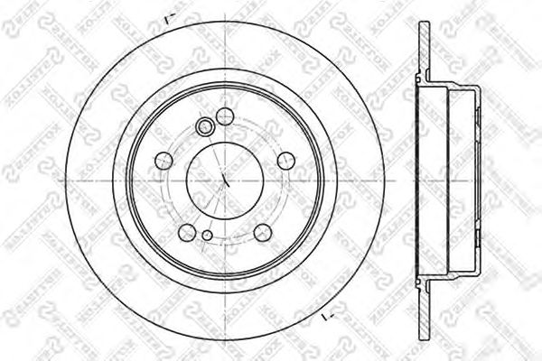 Купить STELLOX 60203326SX Диск торм. зад. MB W202/W203/W210 2.0-3.