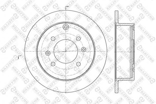 Купить STELLOX 60203412SX диск тормозной задний\ Hyundai Sonata 2.0-2.5 98-01 60203412SX