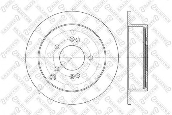 Купить STELLOX 6020-3414-SX Диск тормозной задний