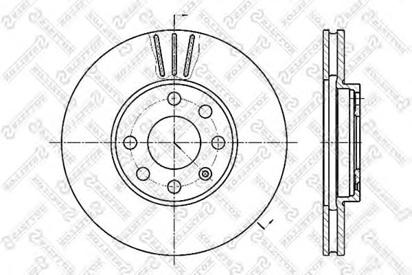 Купить STELLOX 60203629VSX диск тормозной перед. 60203629VSX